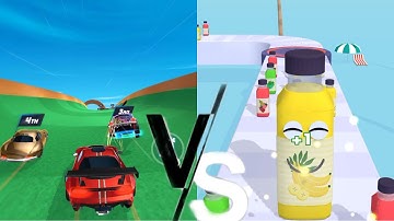 Race Master 3D Vs Juice Run All Levels Gameplay Android iOS Walkthrough 3DG66