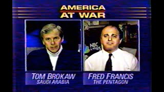 Gulf War News Coverage - Ground Campaign Begins - February 1991 - NBC News