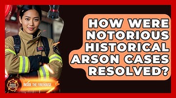 How Were Notorious Historical Arson Cases Resolved? - Inside the Firehouse