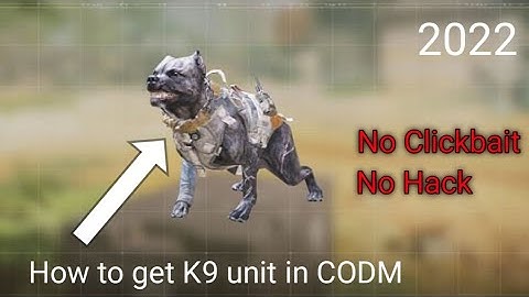 How to get K9 unit in Call Of Duty Mobile no clickbait no hack