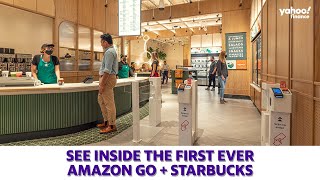 Amazon Go and Starbucks team up for a new store in NYC