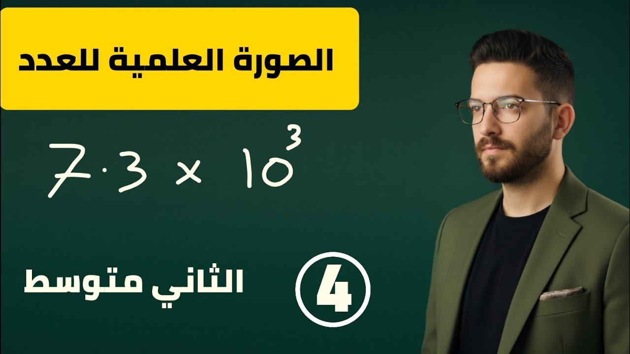 رياضيات الثاني متوسط/الفصل الاول/الصورة العلمية للعدد / محاضرة 4