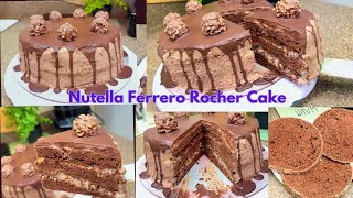 Nutella Ferrero Rocher CakeHome made with Tips & Hacks Jo khaye App ki tarref zaroor karenge#viral