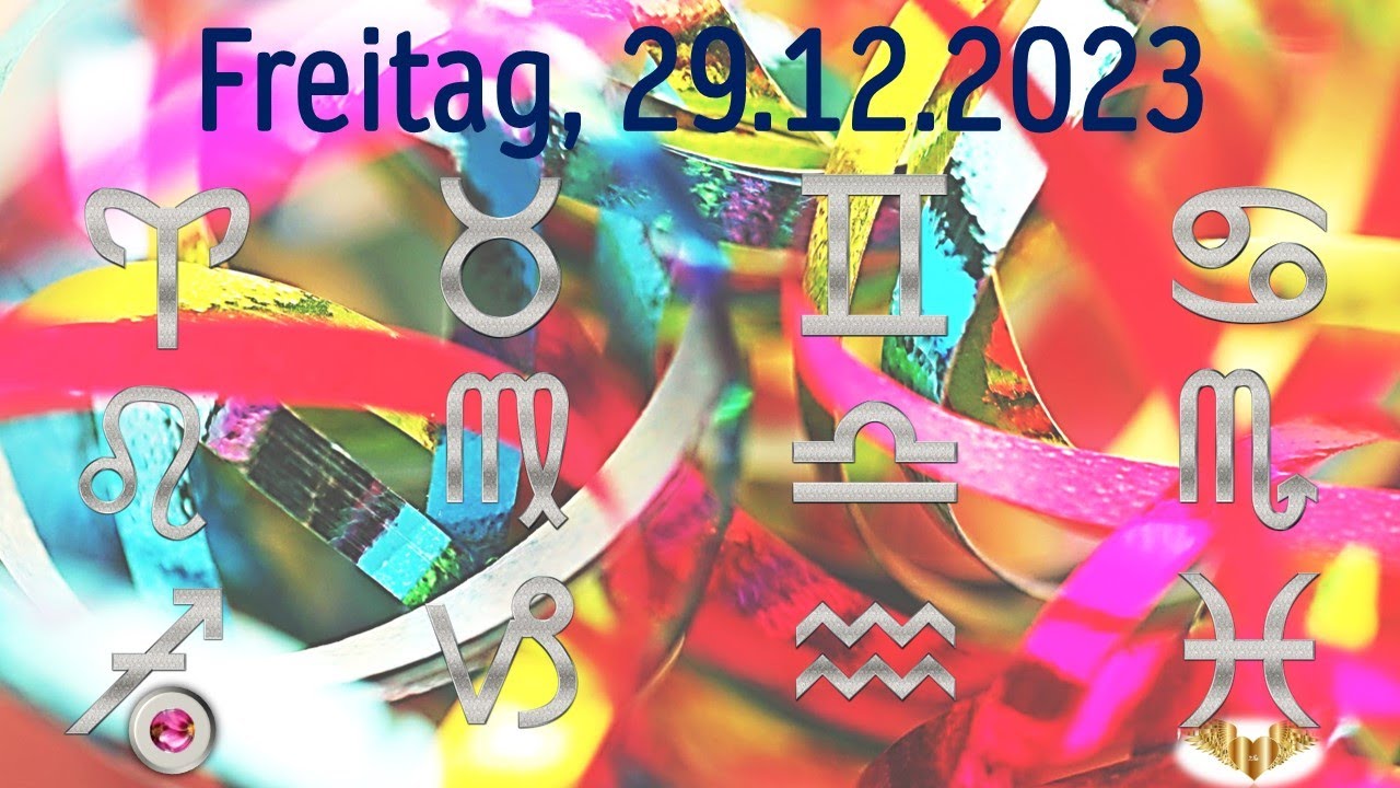 Taroskop Freitag, 29.12.2023 - YouTube
