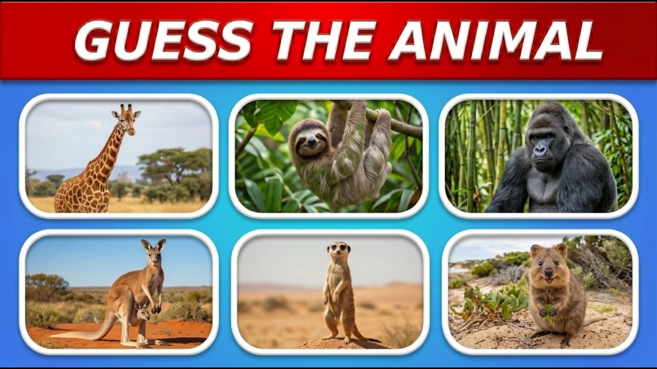 Guess The Animal By Picture Challenge 🦁 | Easy to Hard Quiz | Only 1% ...
