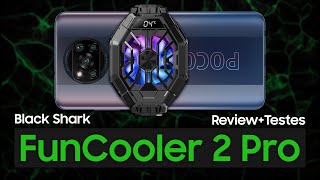 COOLER BLACK SHARK PARA SMARTPHONE REALMENTE COMPENSA? | Review + Teste BlackShark FunCooler 2 Pro