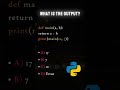 Python quiz mcq questions #python #programminglife #pythonprogramming #shorts #coding