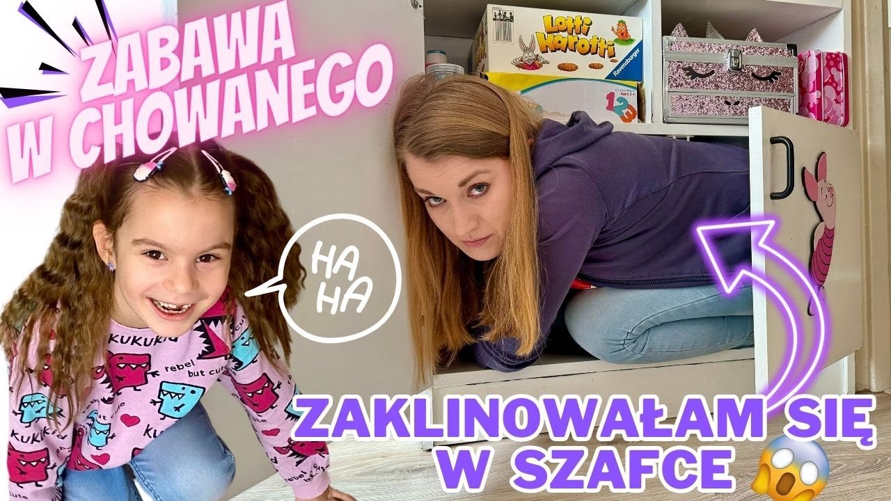 Tragedia‼️ Zaklinowałam się w szafce podczas zabawy w chowanego😥 Co teraz będzie?😱