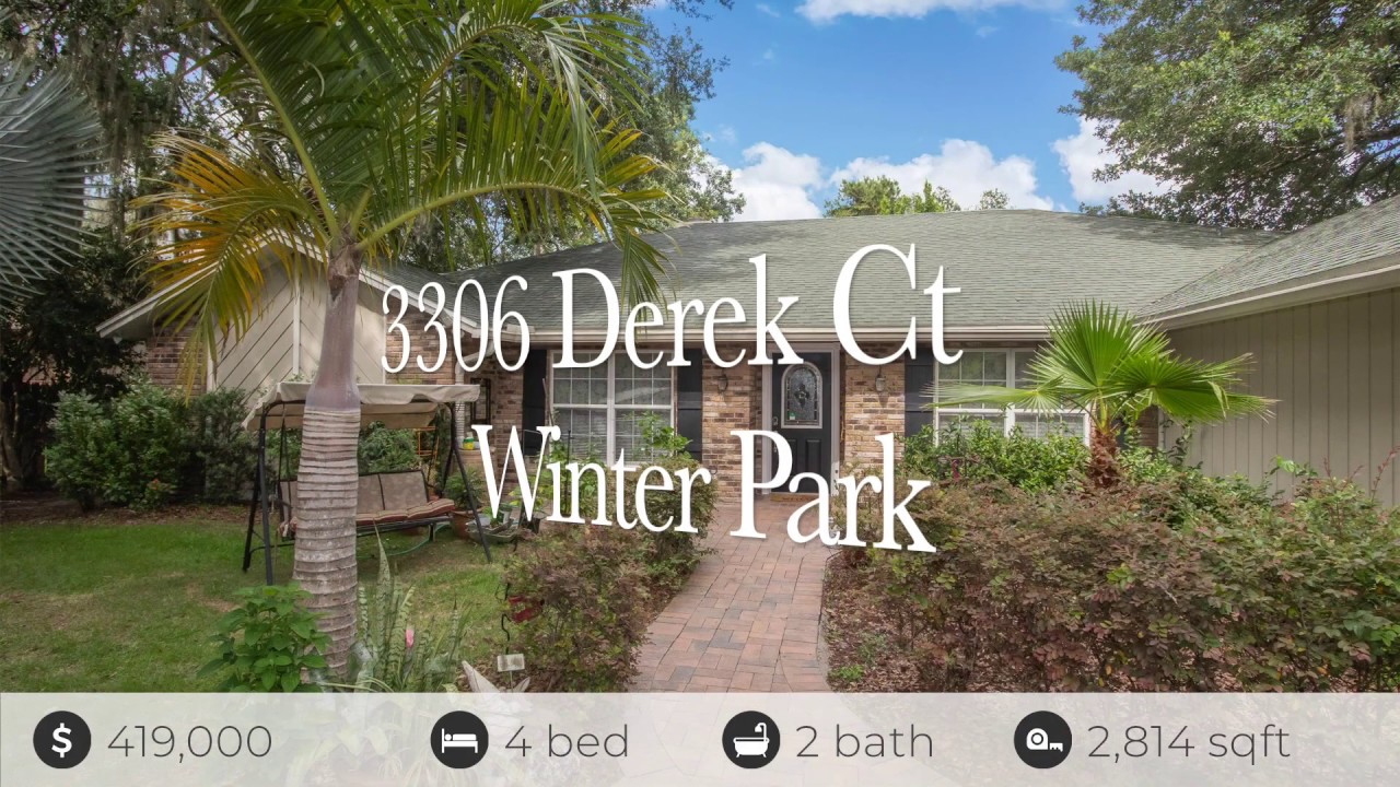 House for sale in the Winter Park area YouTube