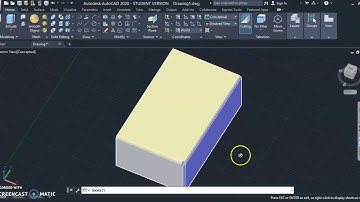 AutoCAD 3D Chamfer and Fillet Function