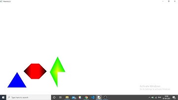OPENGL PROGRAM FOR POLYGON FILL AREA IN MALAYALAM-DRAWING FIGURES