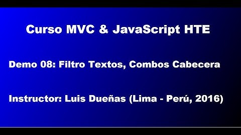 Curso MVC & JavaScript HTE - Demo 08