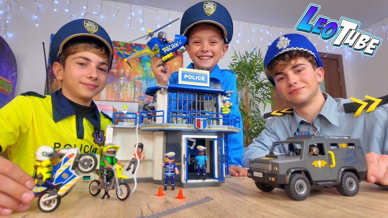 Leo y Mikel Son Policías en la Comisaria de JUGUETE
