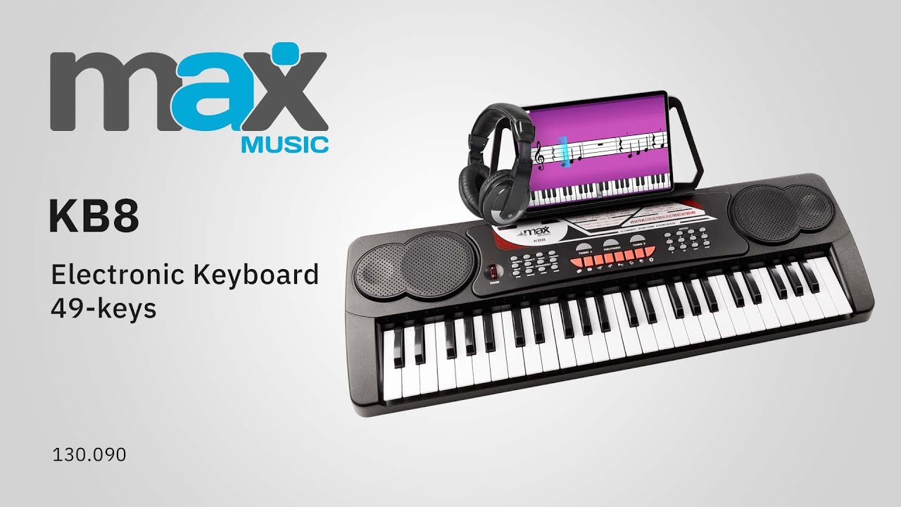 Max KB4 Kit Clavier Electronique avec Casque Audio et Stand