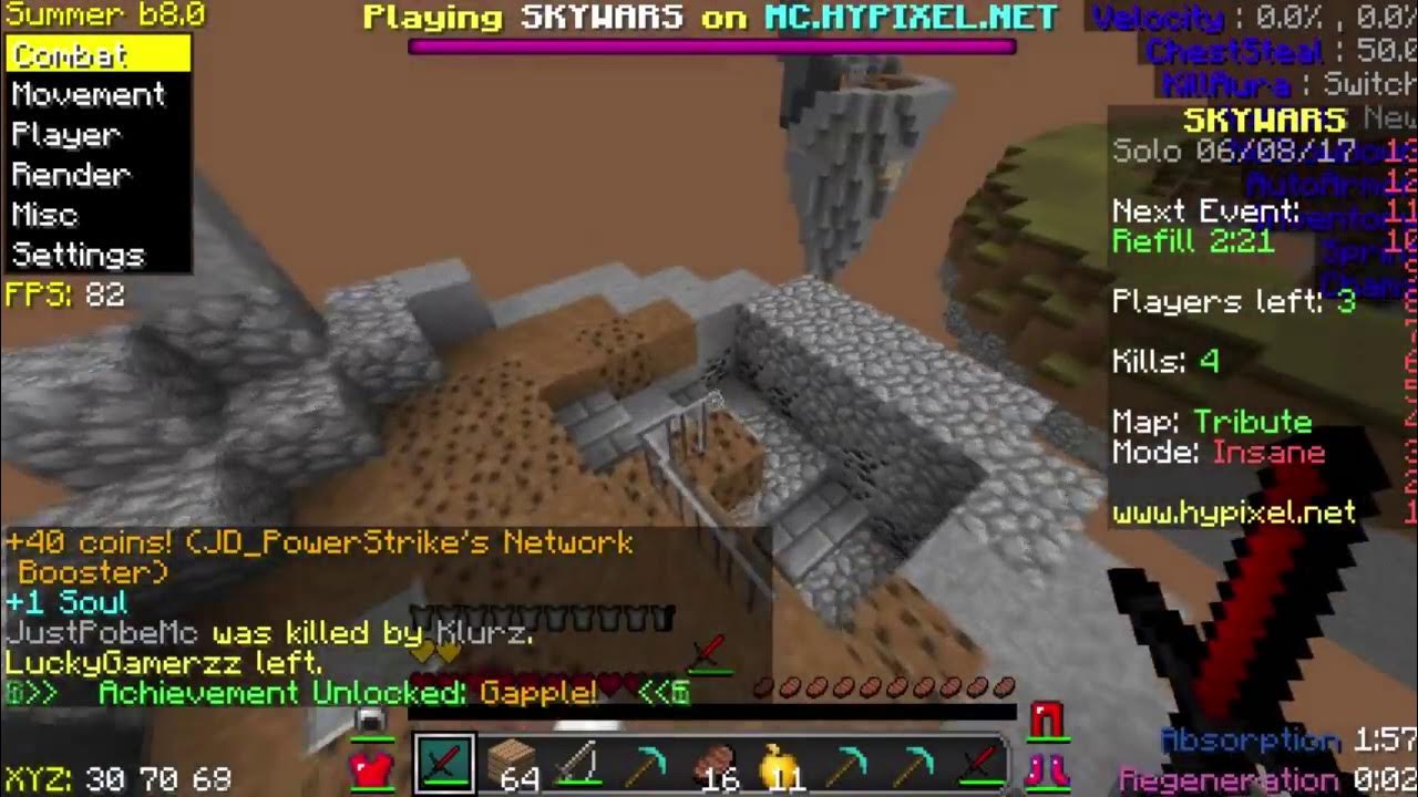 Чит саммер. Minecraft hack client. майнкрафт читы summer 1/8.