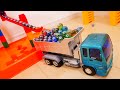 Marble Run Race ASMR ☆ HABA Slope, Garbage Truck & Dump Truck LIVE