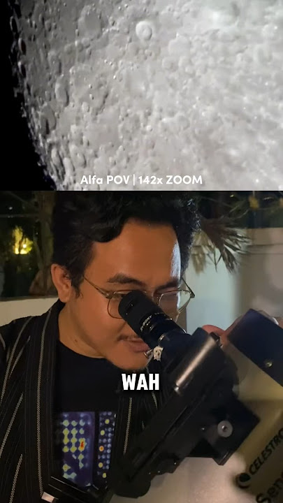 Apa Iya Bulan Itu CGI? Kita lihat menggunakan teleskop #teleskop #bulan #moon