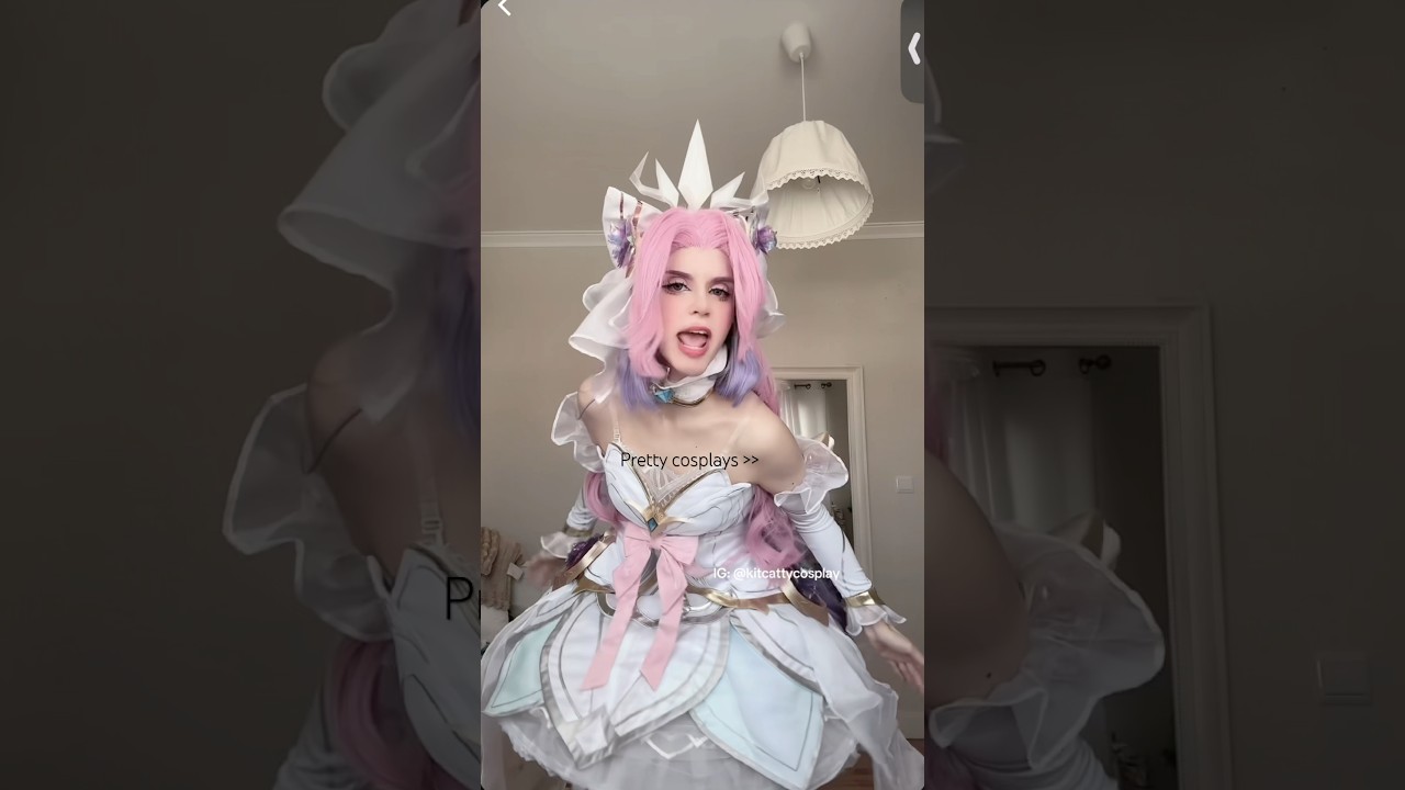 All pink n girlie 🥹 #cosplay #cosplayer #leagueoflegends #wildrift #seraphine #gamer #gamergirl