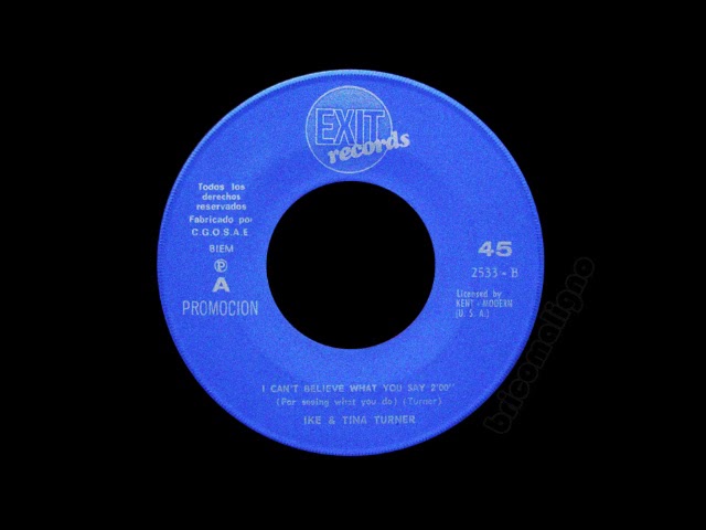 Ike & Tina Turner - I Can't Believe What You Say - YouTube