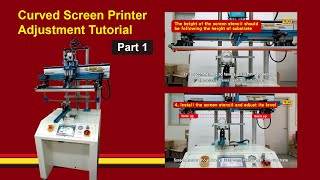 Curved screen printer tutorial video Part 1 -【FineCause】