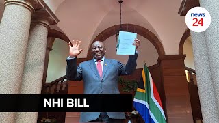 WATCH | 'We are not mad, we are outliers': President Cyril Ramaphosa officially signs NHI into law