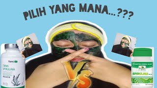 REVIEW PERBEDAAN MASKER SPIRULINA HPAI & SPIRULINA TIENS || BAGUSAN YANG MANA SIH?By Andi Intan Azis