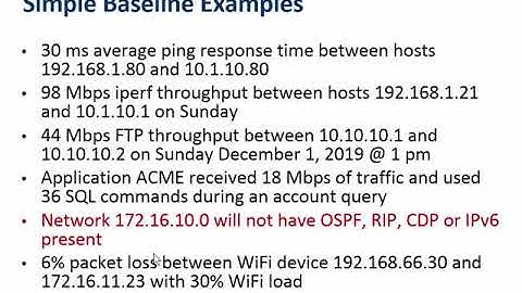 Baselining, No Problem