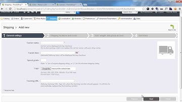 PrestaShop Carrier Creation Wizard