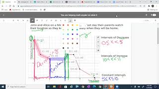 Key Features Intervals of Increase, Decrease and Constant