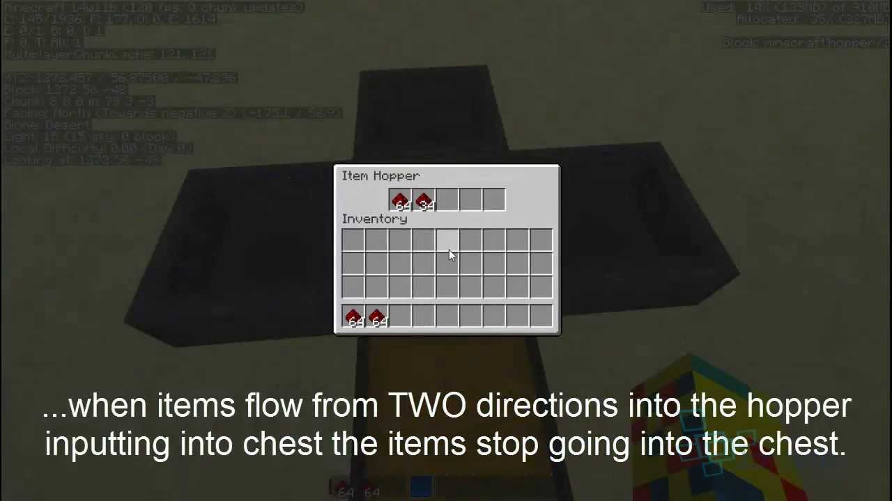 Mod Bug Hopper Minecraft Hopper Bug (1.5.2-14w11b) - YouTube