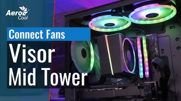 AeroCool Visor Mid Tower Case - How to Connect Third Party Fans and Accessories to the Hub