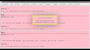 Access denied for user 