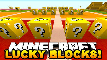 Minecraft NEW LUCKY BLOCK RACE! (Minecraft Lucky Block Mod) - w/PrestonPlayz & Friends
