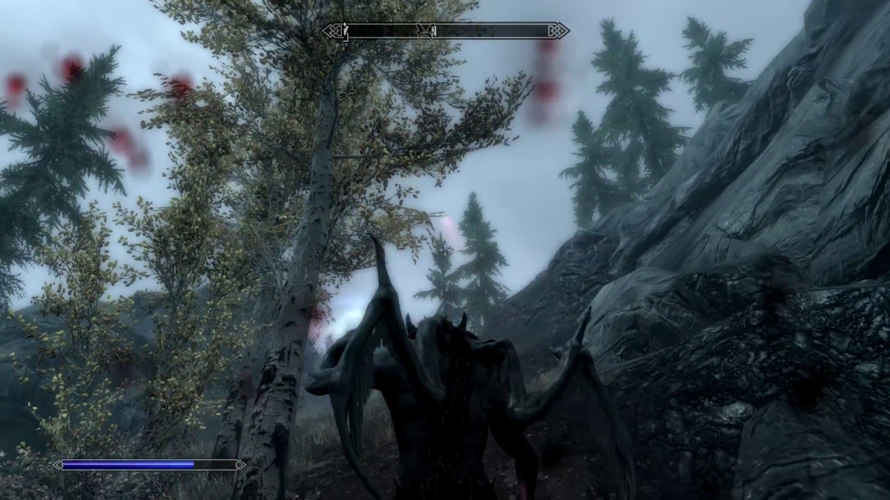 Skyrim Vampire Lord (transformation) YouTube