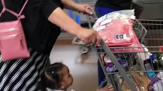 Carlee’s Helping The Elderly Push Her Buggy