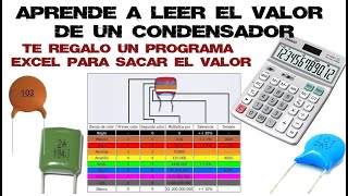 Como leer el código de los condensadores, capacitores no electrolíticos.