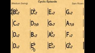 Video thumbnail of "Cyclic Episode - Backing track / Play-along"