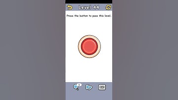 Brain Crack level 44 Press the button to pass this level Gameplay walkthrough solution