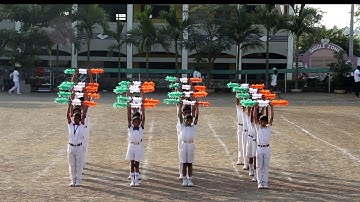 drill boys tricolour sticks