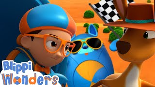 Hop Along with Blippi and Rudy! | Blippi Wonders Fun Cartoons | Moonbug Kids Cartoon Adventure by Moonbug Kids - Cartoon Adventures 2,123 views 9 days ago 3 minutes, 10 seconds