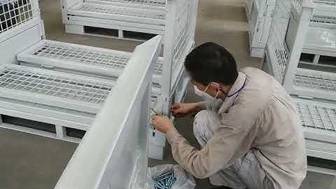 metal stillage cage Assembly line