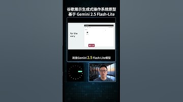 【AI焦点】Google 展示生成式操作系统原型：基于 Gemini 2.5 Flash-Lite，即时生成界面，操作系统像“活的一样”#GoogleAI  #生成式操作系统 #AI界面 #未来计算