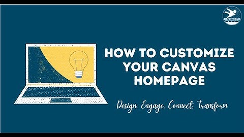 How to Customize your Canvas Homepage