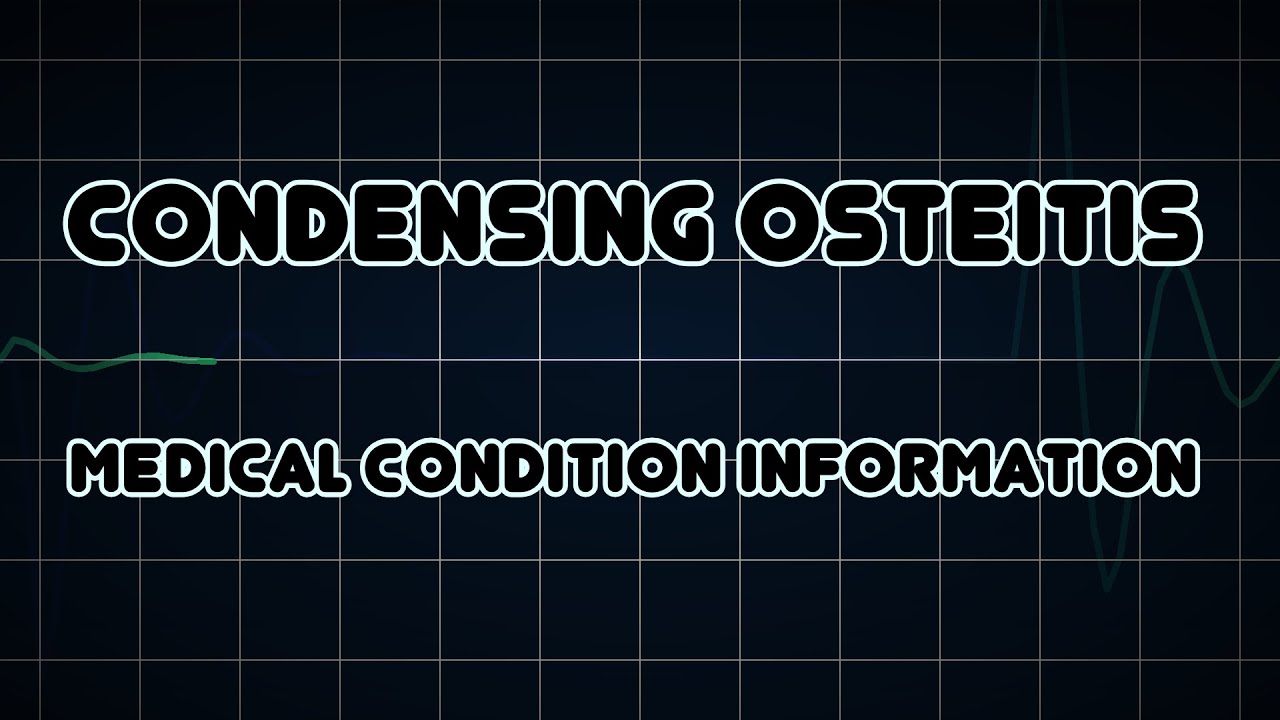 Condensing osteitis (Medical Condition) YouTube