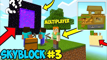 Multiplayer Skyblock In Online Server In Craft Box Game Tree - Part 3 😱