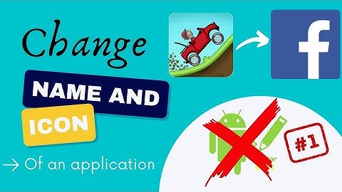 How to Change Apps icon & Apps Name on Android | How to Change Free Fire icon and Name | (No Root)