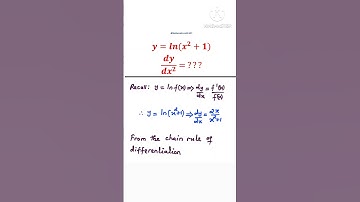 Differentiating ln(x^2+1) wrt x^2 || #shorts