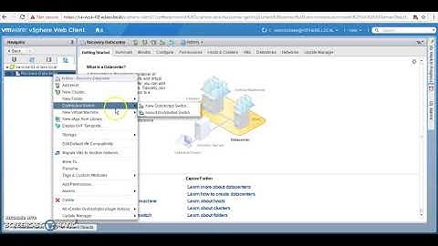 Create VMware DvSwitch  (Distributed Virtual Switch)