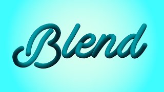 How To Use BLEND TOOL in Adobe Illustrator