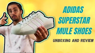 adidas superstar mule pink